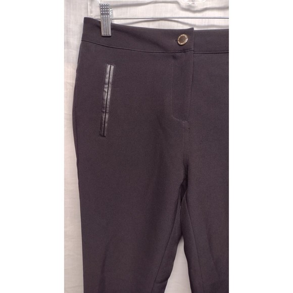Marc New York Women's Size 4 Stretch Jeggings Black Pants Wide Button up+ Zip - Picture 3 of 13